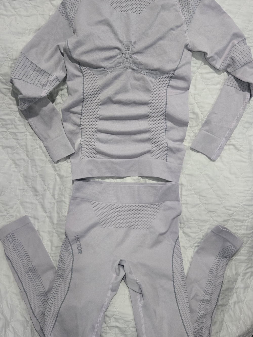 Vector Ski Snowboard Base Layet Set (Light Lavender)